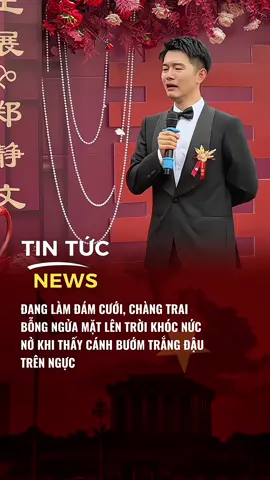 Vì muốn tham dự đám cưới của cháu trai, người bà đã biến thành con bướm đến và đậu lên ngực đứa cháu bé bổng của mình #tintucnewsvnn #tiktoknews 