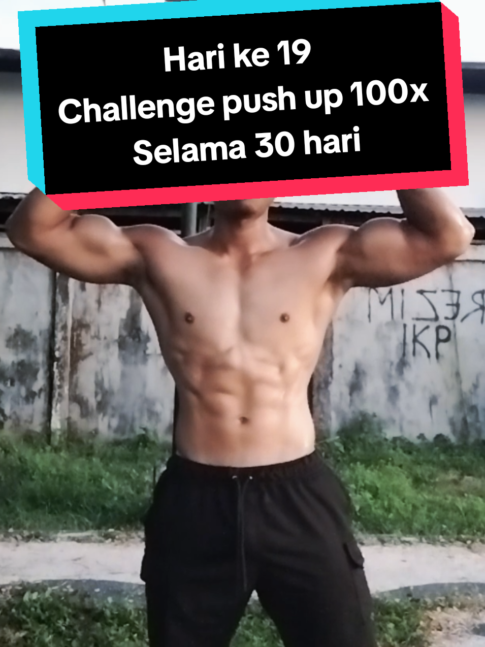 hari ke 19 challenge push up 100x selama 30 hari #pushups #workoutchallenge #gym #gymrat #fyp 