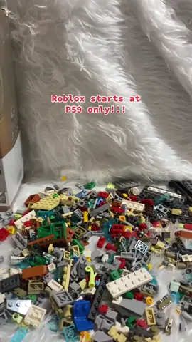 Roblox starts at P59 only! Grab yours now! 🩷 check yellow basket! #roblox  #fyp  #toy  #lego 