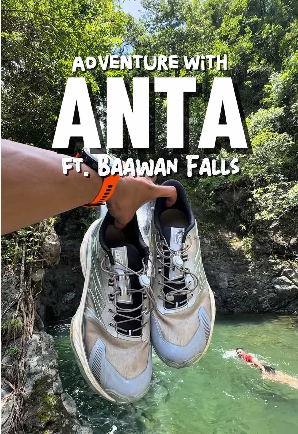 Conquer every trail with comfort and grip — Anta is built for your next adventure.  #antatanye #trailrunning #hikingph #outdoorlife #runthetrail #AdventureGear #anta #shoes #adventure #baawanfalls 