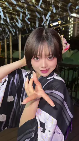 浴衣で寄り目してみた#寄り目 
