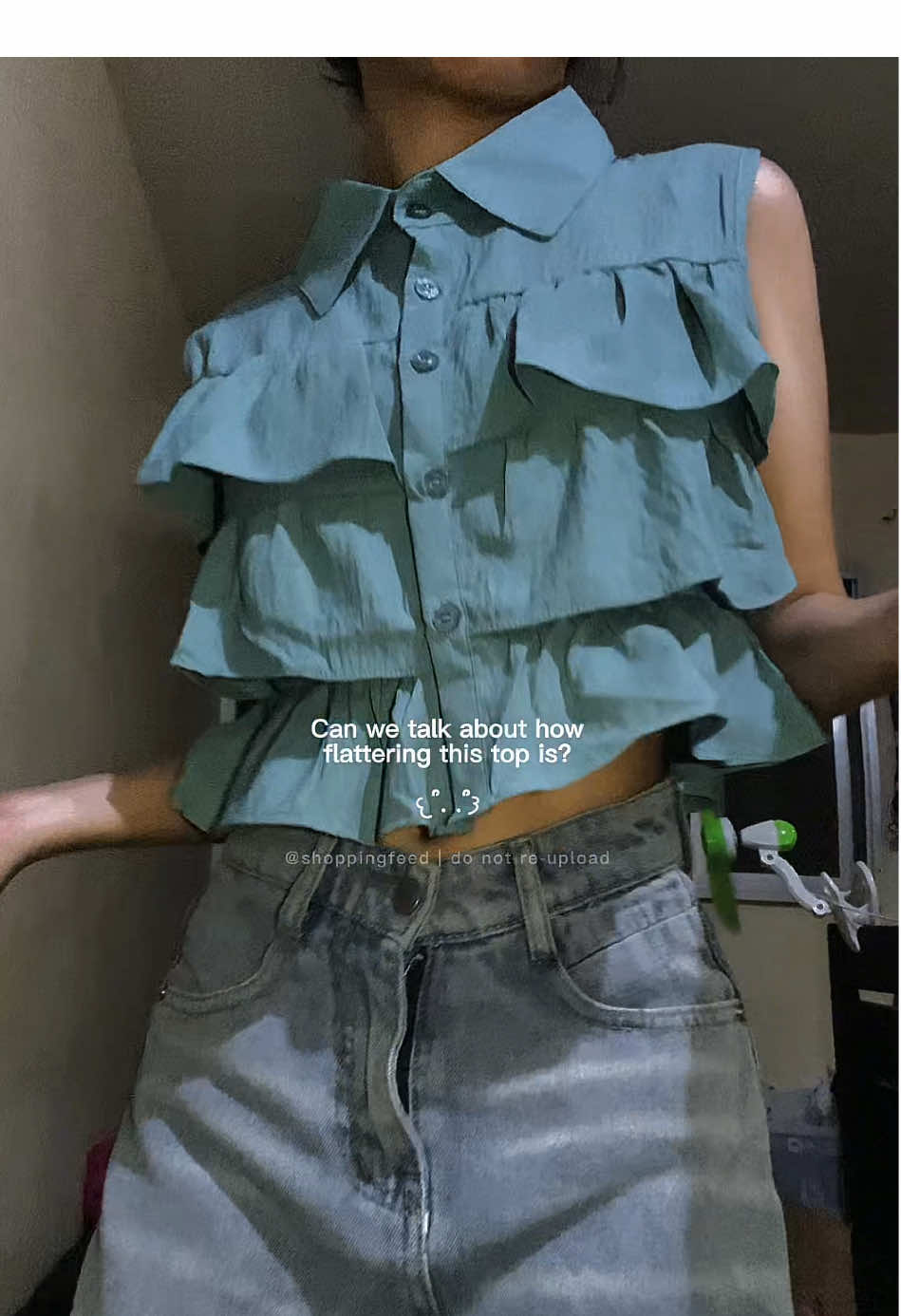 Bestie, we just found your new fave top. 😩 #heidilauren #ruffles #cutetop #blouse #fyp 
