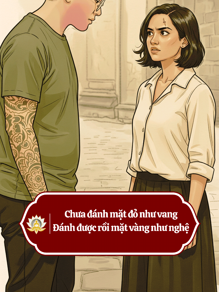 Chưa đánh được người mặt đỏ như vang. Đánh được người rồi mặt vàng như nghệ! #thichphaphoa #giangphap #thaythichphaphoa #cauchuyenphatgiao #phatgiaonhiemmau #hocphatmoingay #phatgiaovietnam #phatgiaodaicuong 