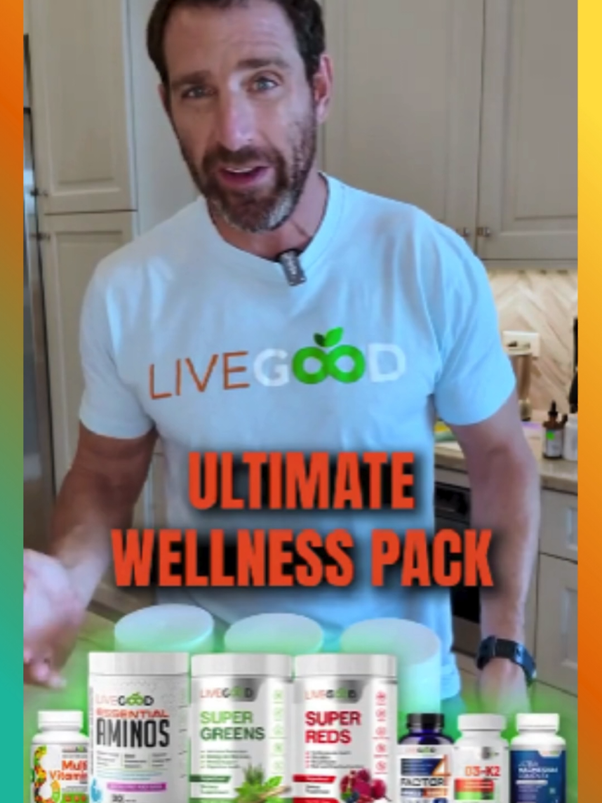 Ultimate Wellness Made Simple. Boost your health from the inside out with the our Ultimate Wellness Pack. Your all-in-one solution for improved energy, focus, skin health, sleep, and longevity. Packed with premium supplements targeting inflammation, oxidative stress, and overall vitality, this bundle supports every aspect of wellness. From brain-boosting nutrients to performance-optimizing aminos, it’s designed to help you feel and function at your best every day. Your healthy future starts with the right foundation, start building it today! #wellnessjourney  #healthylifestyle  #easysidehustle  #longevity  #organicsupplements 