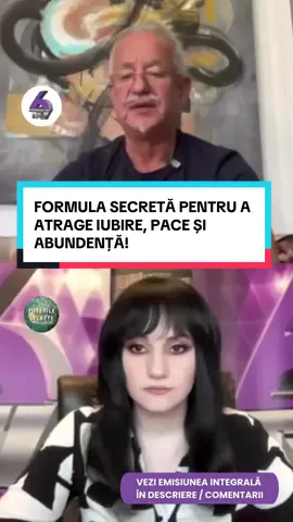 🌟FORMULA SECRETĂ PENTRU A ATRAGE IUBIRE, PACE ȘI ABUNDENȚĂ! - CU MAESTRUL DORU CICA - 6TV - PUTERILE SECRETE  Urmărește emisiunea integrală Puterile Secrete cu subiectul 