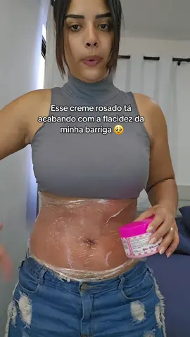 A flacidez nunca mais me incomodou 🥹 #flacidez #estrias #brasil #mulher #cremerosa #creme 