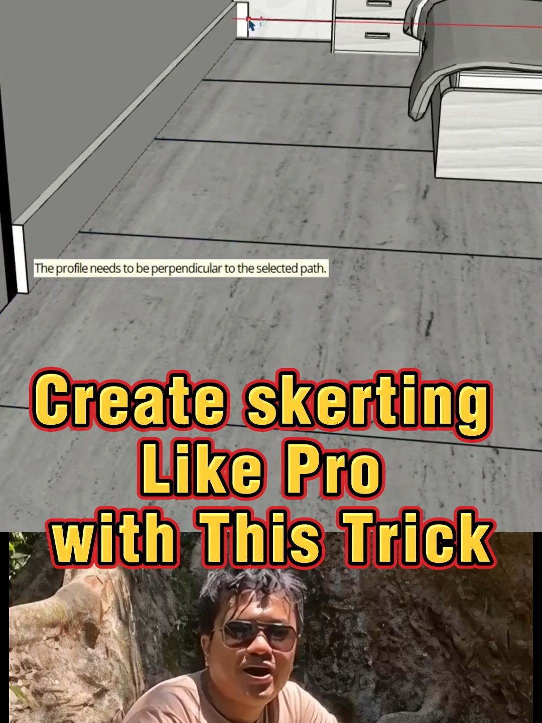 Create skerting Like Pro with This Trick #design #sketchup #sketchup3d #plugin #architecturestudent #interiordesign #homedecor #arquitectura #tipsandtricks #tutorial #3d #LearnOnTikTok