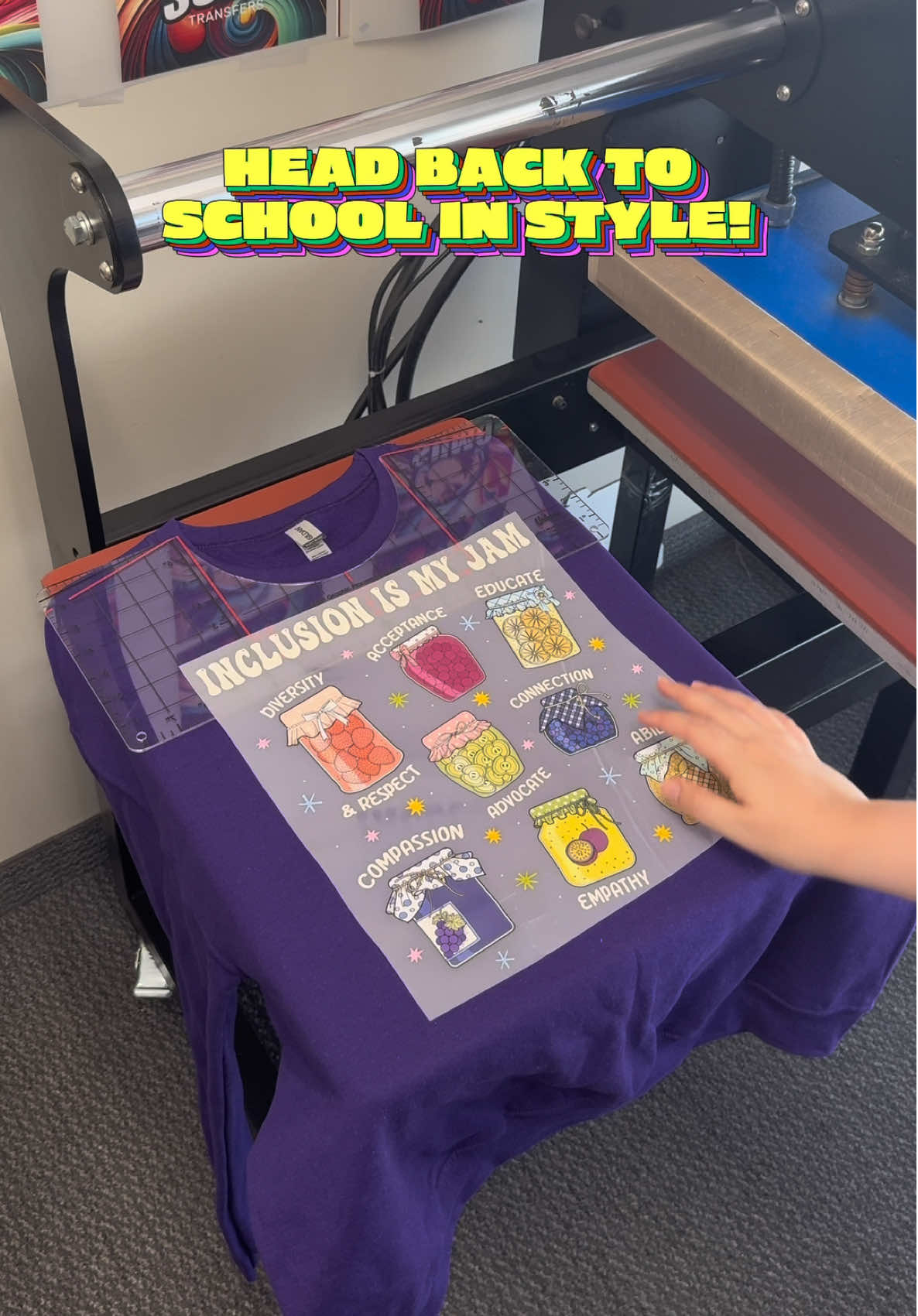 It’s that time of year! 🍎✏️ Head back to school in style with your own customizable wardrobe featuring our instant peel DTF transfers 🔥🤭  #dtfprint #dtftransfers #customshirt #customapparel #teachertok #sumotransfers #backtoschool