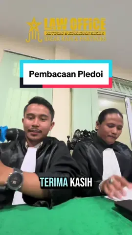 Pembacaan Pledoi dari Penasihat Hukum #lawyer #advokat #advokatmuda #pengacara #pengacarapontianak #tiktok #viral #viralvideo 