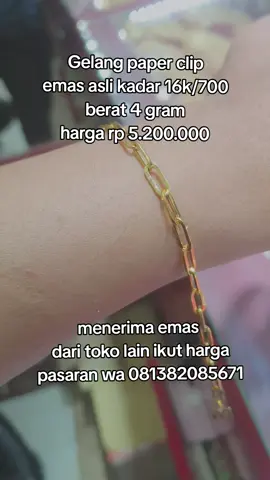 Gelang emas model terbaru