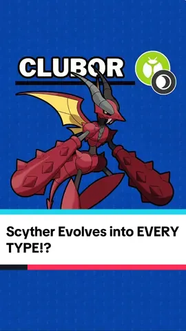 What if SCYTHER evolved into EVERY TYPE!? (creator: @mazon_fakemon) #pokemonfangame #pokemonfanart #pokemonfanmade 