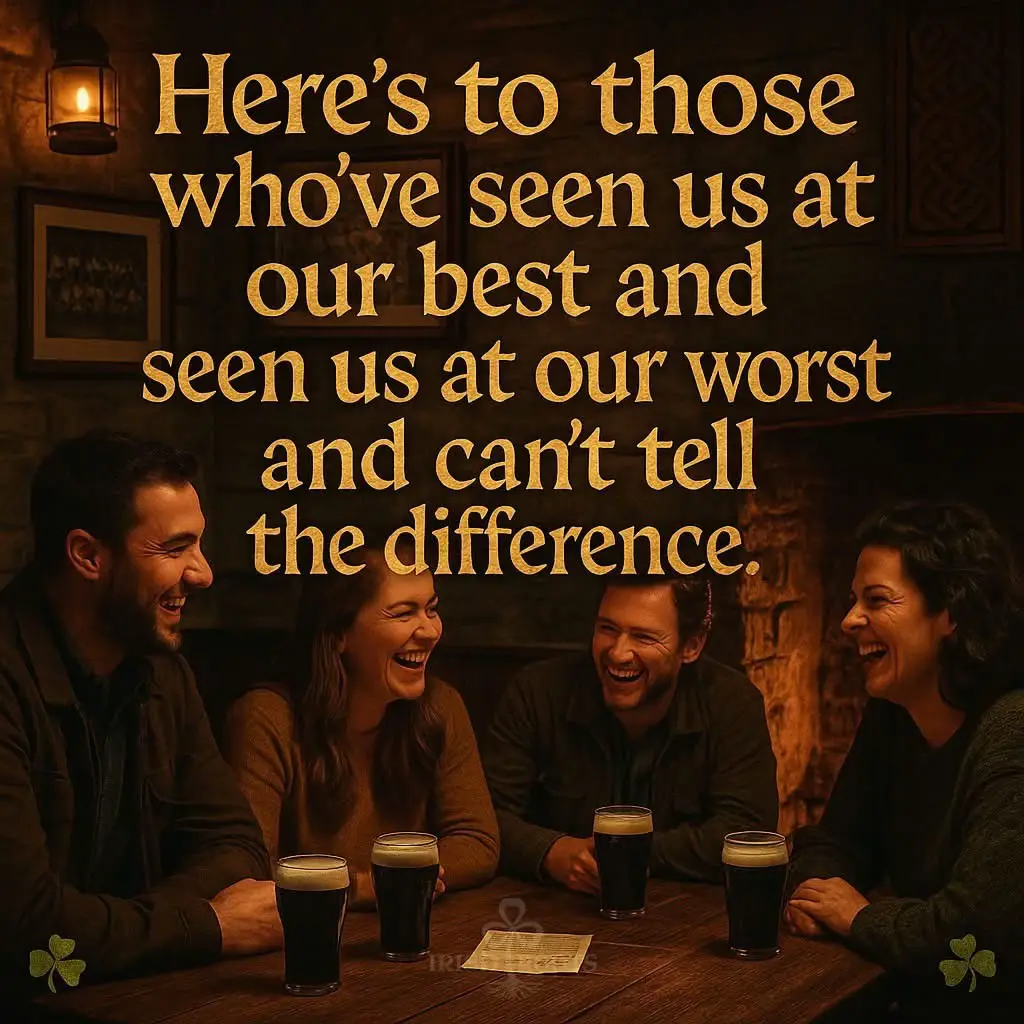 Here’s to the ones who’ve seen us at our best and our worst… and can’t tell the difference. The kind of friends who’ll raise a glass with you in the good times, and pour one for you in the hard times. #IrishToast #irish #Friendship #irishblessings🍀🇮🇪☘️💚 #CelticCharm