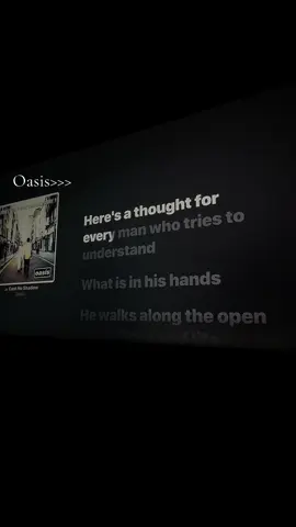 Cast No Shadow - Oasis #castnoshadow #oasis #music #relatablelyrics #fyp #applemusic #lyricsvideo 