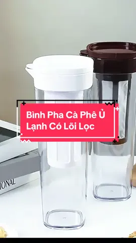 bình pha cold brew có lõi lọc chắc chắn mịn màng được chị em yêu thích sử dụng #binhcoldbrew #binhulanh #binhcoloiloc 