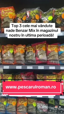 Top 3 cele mai vândute nade Benzar Mix din această perioadă!  Găsiți produsele și pe www.pescarulroman.ro #pescuit #pescarulroman #magazindepescuit #fyp #benzarmix 