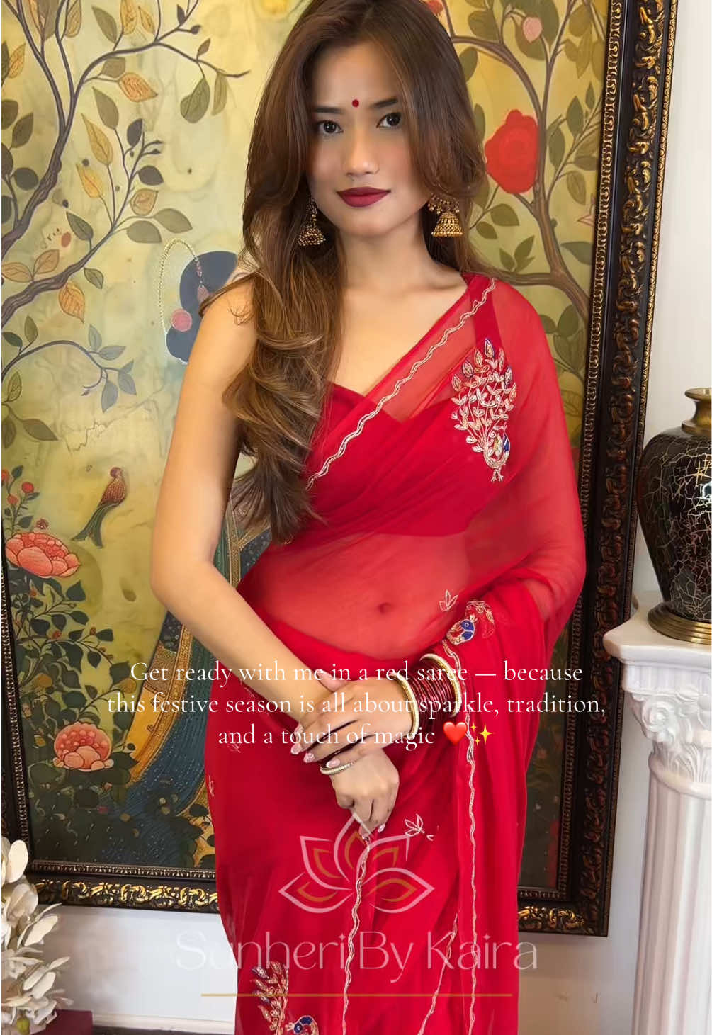 Insta:- Kaira.nepal,                    📍Kamalpokhari Chowk opp to Jain Bhawan  #foryou #fypage #redsaree #teejsaree #teej #teejsong #teejspecial #nepalifestival #saree #sareeshopinnepal #sareeshopinkathmandu #latestsareecollection #designercollections 
