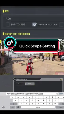 ◼️Quick Scope Settings◼️                                    #quickscopecodm #codmsettings #codm2025 #codmquickscope #codmhud #argo  