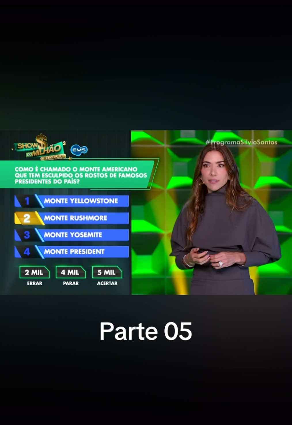 Show do milhão celebridades Parte 05  #programasilviosantos  #perguntaserespostas  #celebridades