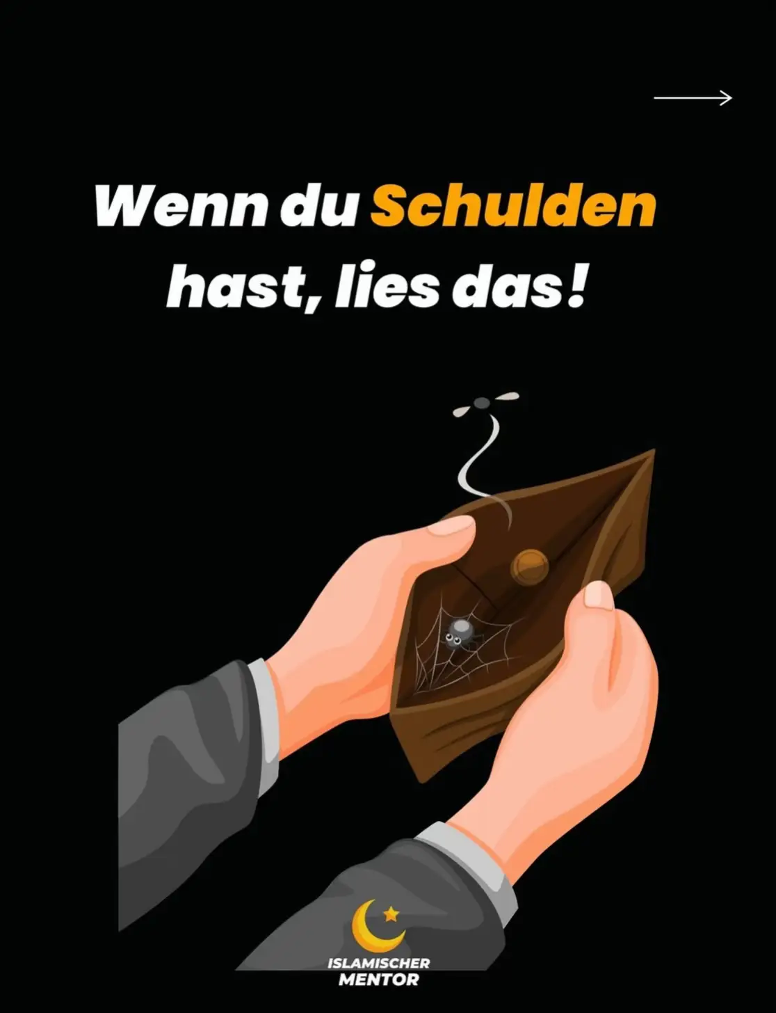 💸Du hast Schulden? Du fühlst dich überfordert, erstickt, verloren? Dann lies das - und erinnere dich: Allah hat dich nicht vergessen. Der Prophet swa hat Schulden ernst genommen - aber er hat auch gesagt: „Wer ehrlich vorhat, sie zu begleichen - dem wird Allah helfen.