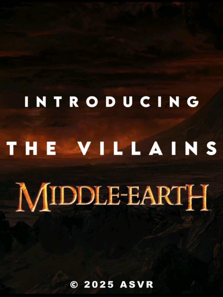 Introducing the villains Middle-Earth || Only movies #lordoftherings #lotr #thehobbit #sauron #nazgul #saruman #villain 