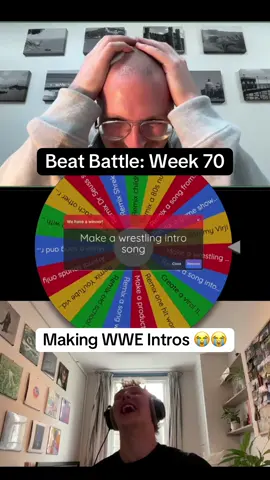This week sees us creating Wrestling intro themes 😭😭 he beat battle turns into a smack down as we compete for the belt this week - which one was your favourite? 🤔 #beatbattle #musicproduction #musicchallenge #WWE #WrestleMania #wrestlingintro #ableton @SouthbyMusic @WWE @WWE on NETFLIX @WWEGames 