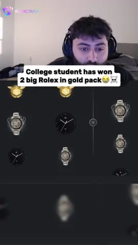 college student has won 2 big rolex in gold pack #kickstreaming #yassuo 
