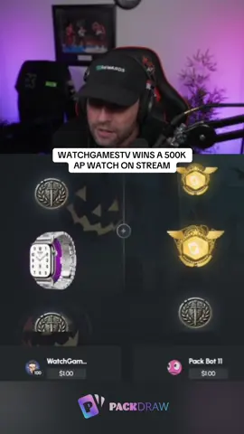 WATCHGAMESTV WINS A 500K AP WATCH ON STREAM #kickstreaming 