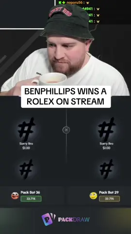 BENPHILLIPS WINS A ROLEX ON STREAM #kickstreaming 