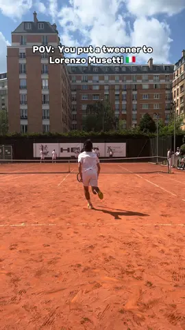 The tweener at Lorenzo Musetti🇮🇹  #tennisfrance #tennis 