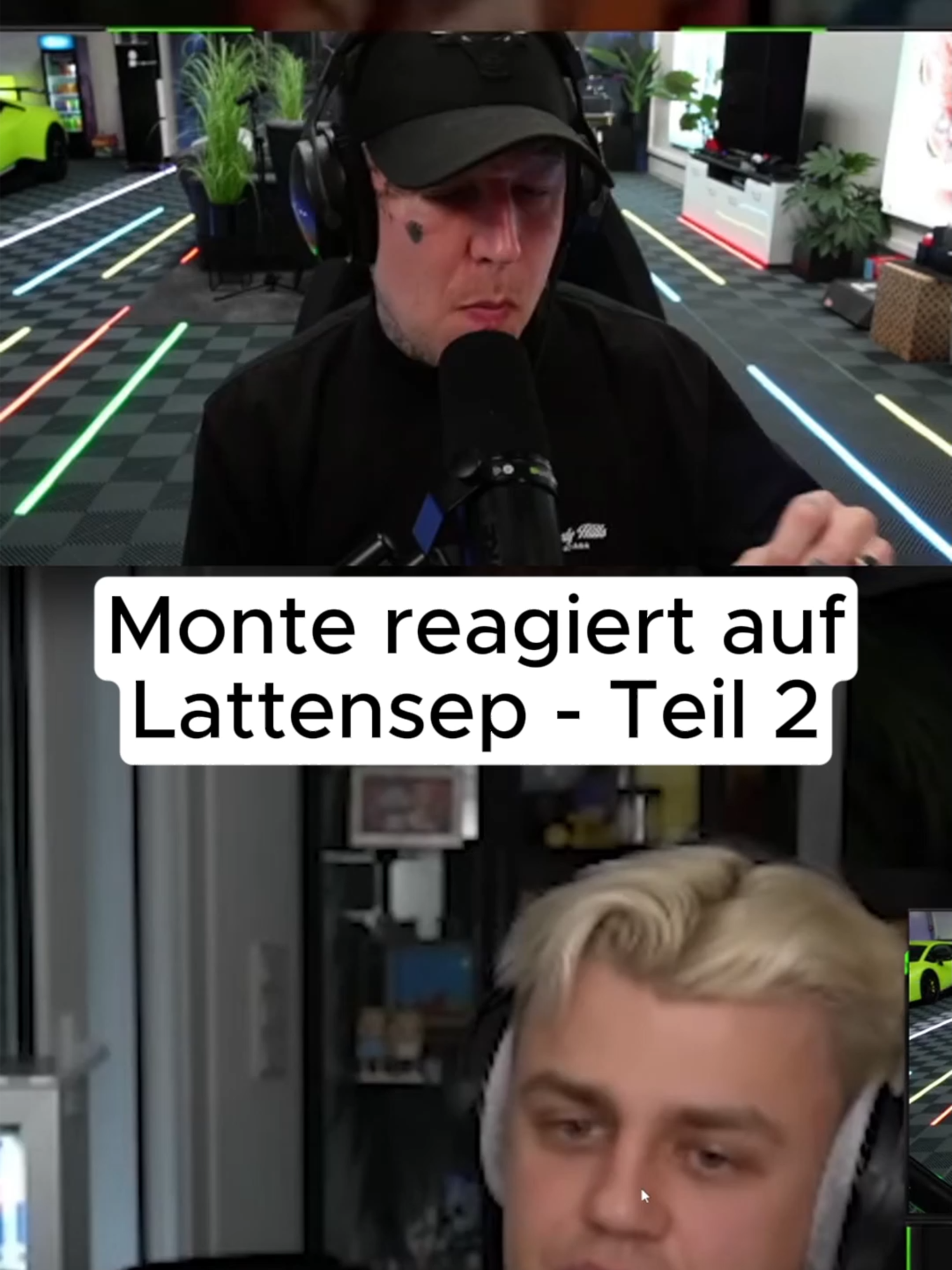 Monte reagiert auf Lattensep - Teil 2 #monte #reaktion #montanablack #montanablack88 #papaplatte #cutterman #chat #highlight #beef #fyp #live #projekt #viral #deutschland