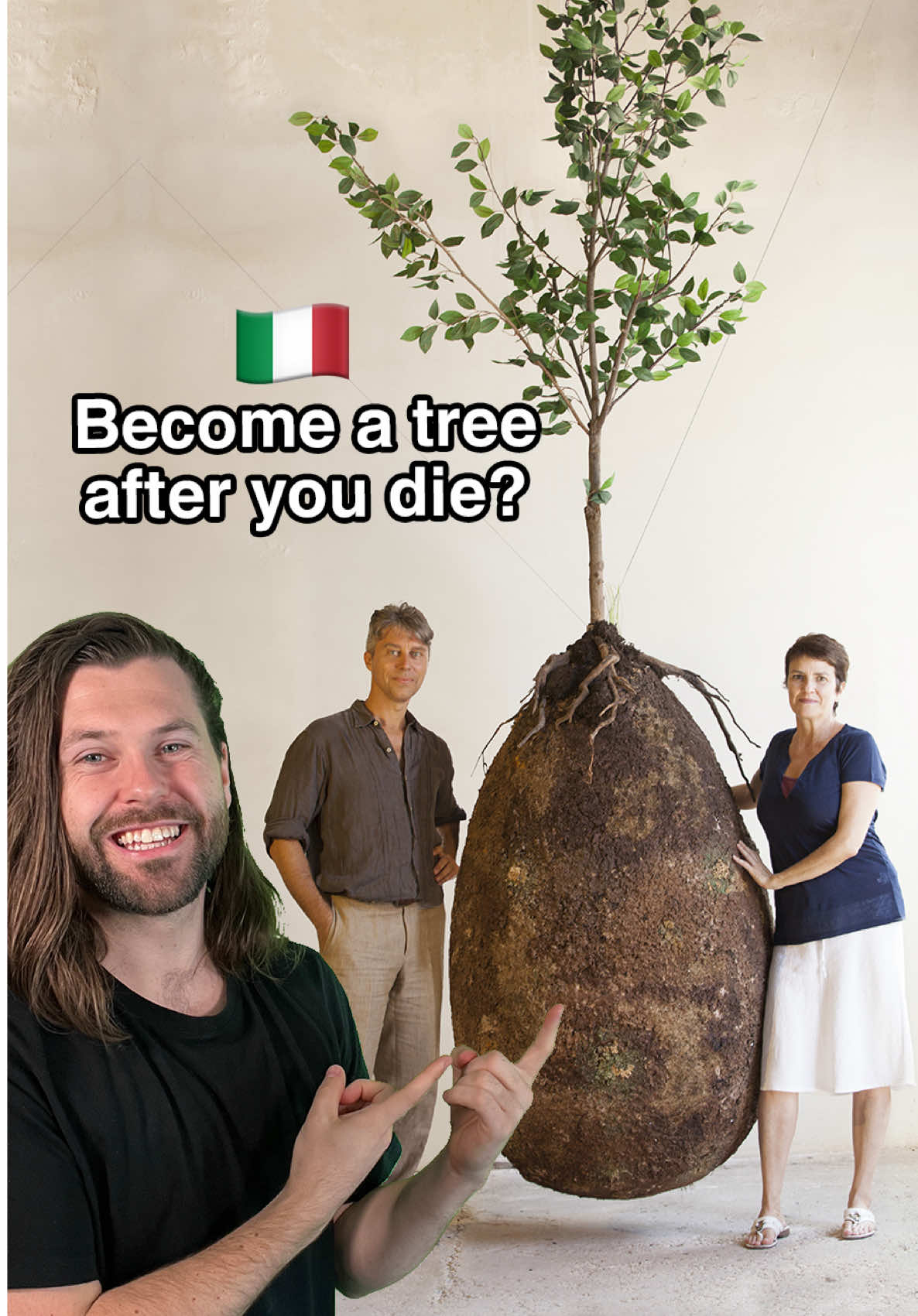 Would you prefer to grow into a tree after you pass away? That’s where this capsule comes in! Capsula Mundi was created by Anna and Raoul from Italy as a way to reimagine traditional burial methods. How does it work? Well you or a loved one's ashes are put inside a biodegradable urn, when planted in the ground underneath a tree, this urn breaks down, releasing the ashes, helping provide the soil and the tree with nutrients it needs to grow. This tree then serves as a living memorial of you or a loved one. The idea is to transform cemeteries into new forests! They also want to shift the way we as a society think about death, that it’s not an ending but the beginning of a journey back to nature, and that even in death you can foster new life. Many modern funeral practices have a really high environmental impact. Traditional burials use huge amounts of hardwood, concrete, and steel.  And over time, chemicals from coffins can pollute the soil and groundwater. So not only can this option help save trees and stop pollution, but it also helps create new forests too! Would you prefer this? Let me know! #goodnews #forest #reforestation #sustainableliving