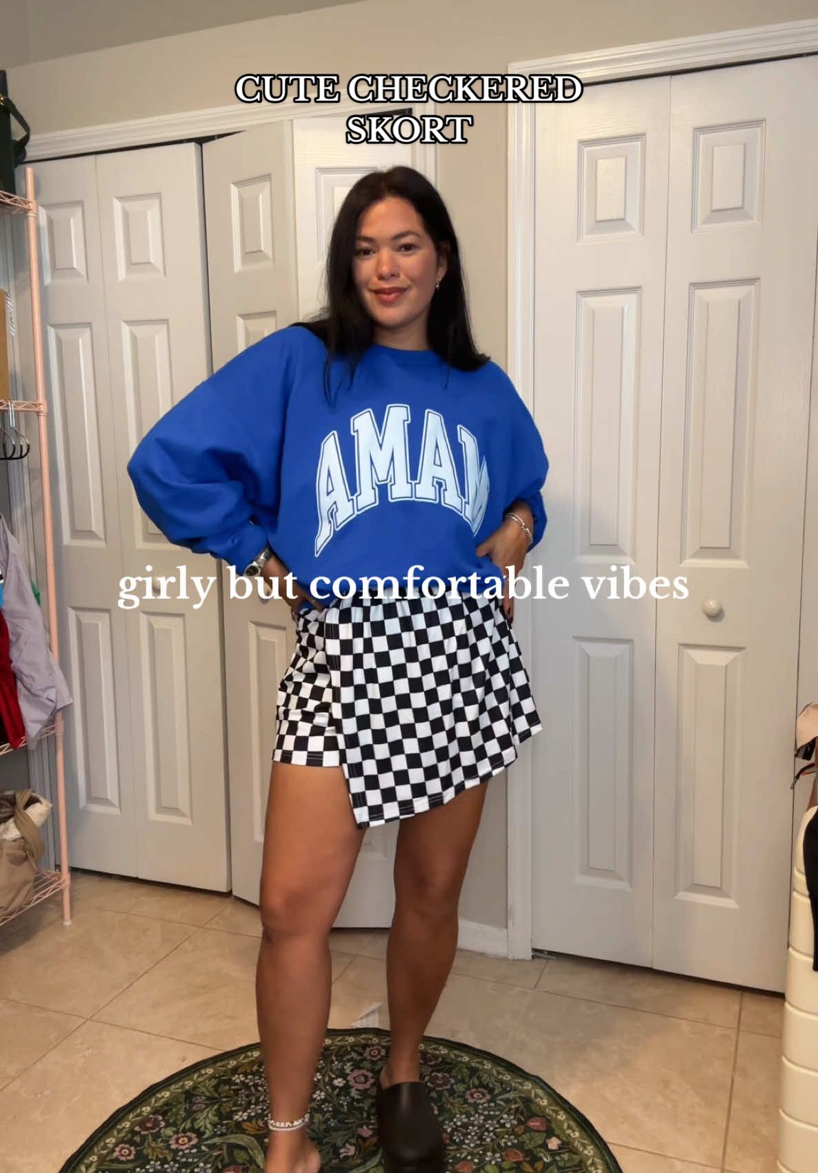 The cutest stretchy skirt shorts skort! Wearing size 12 0XL #TikTokShopFinds #SkortSeason #SummerOOTD #HotMomWalk #outfitinspo #outfit #OOTD #falldealsforyou #plussize #midsize 