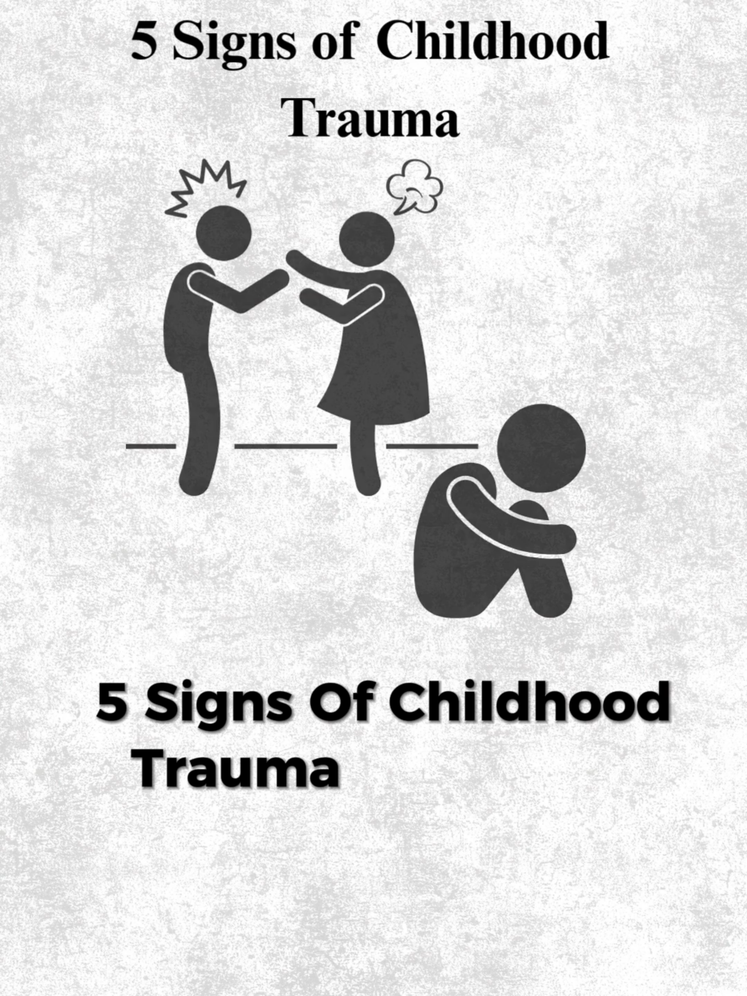 5 Signs Of Childhood Trauma #Psychology #personaldevelopment #selfimprovemen #MentalHealthAwareness #ChildhoodTrauma #InnerChildHealing #english #USA #us