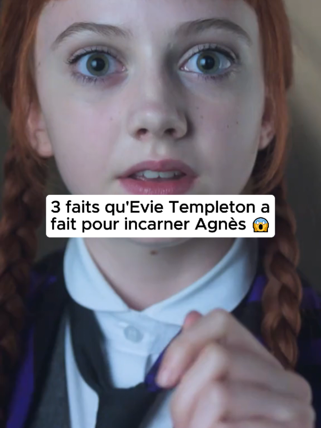 Voici 3 sacrifices que Evie Templeton a fait pour incarner Agnès dans Mercredi #jennaortega #emmamyers #wednesday #wednesdayaddams #netflixseries #OnRegardeQuoi 