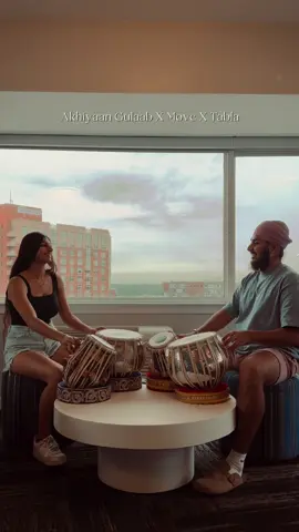 heard this remix the other day, so we had to make a tabla cover…but why not make it 2 tablas? 👀  🪘 - @meher vig  mix by - @djmitra on #youtube #tabla #tablacover #akhiyangulaab #teribaatonmeinaisauljhajiya #move #adamport #afrohouse #afrodesi #housemusic #vibe #trending #bollywood #hindi #viral #femaletablaplayer #browntok #fyp  