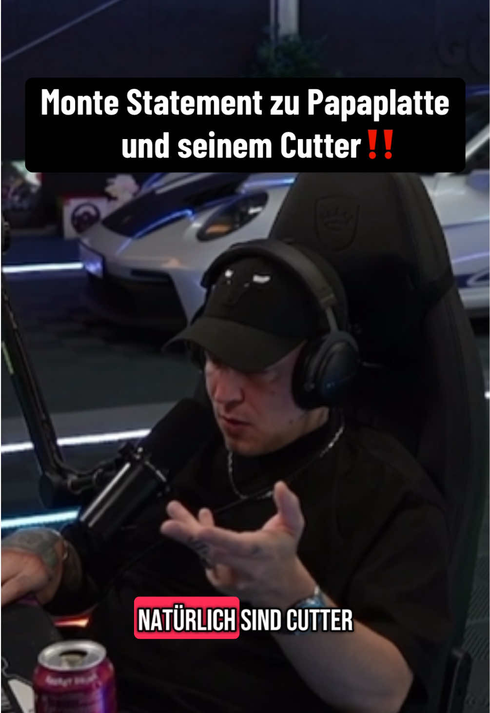 Monte über Papaplatte & seinen Cutter🚨 #fyp #monte #statement #papaplatte #kuchentv 