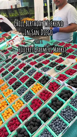 Its my Birthday weekend in San Diego! First up: Hillcrest Farmers Market. #sandiego #sandiegothingstodo #farmersmarket #birthdaygirl 