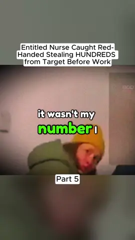 Entitled Nurse Caught Red-Handed Stealing HUNDREDS from Target Before Work#cops #foryou 