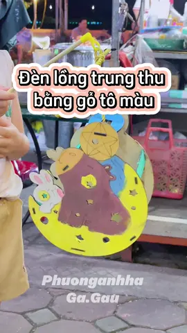 Đèn lồng trung thu bằng gỗ tô màu #muasamcungtiktokshop #muasamcungtiktok #denlonggo #trungthu 