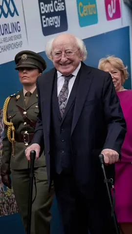Our National Treasure ☘️🥹 Micheal D. Higgins’ last Camogie All-Ireland Final as President 🇮🇪 #allirelandfinal #camogie #michaeldhiggins #crokepark #irelandtiktok #galway #ireland 