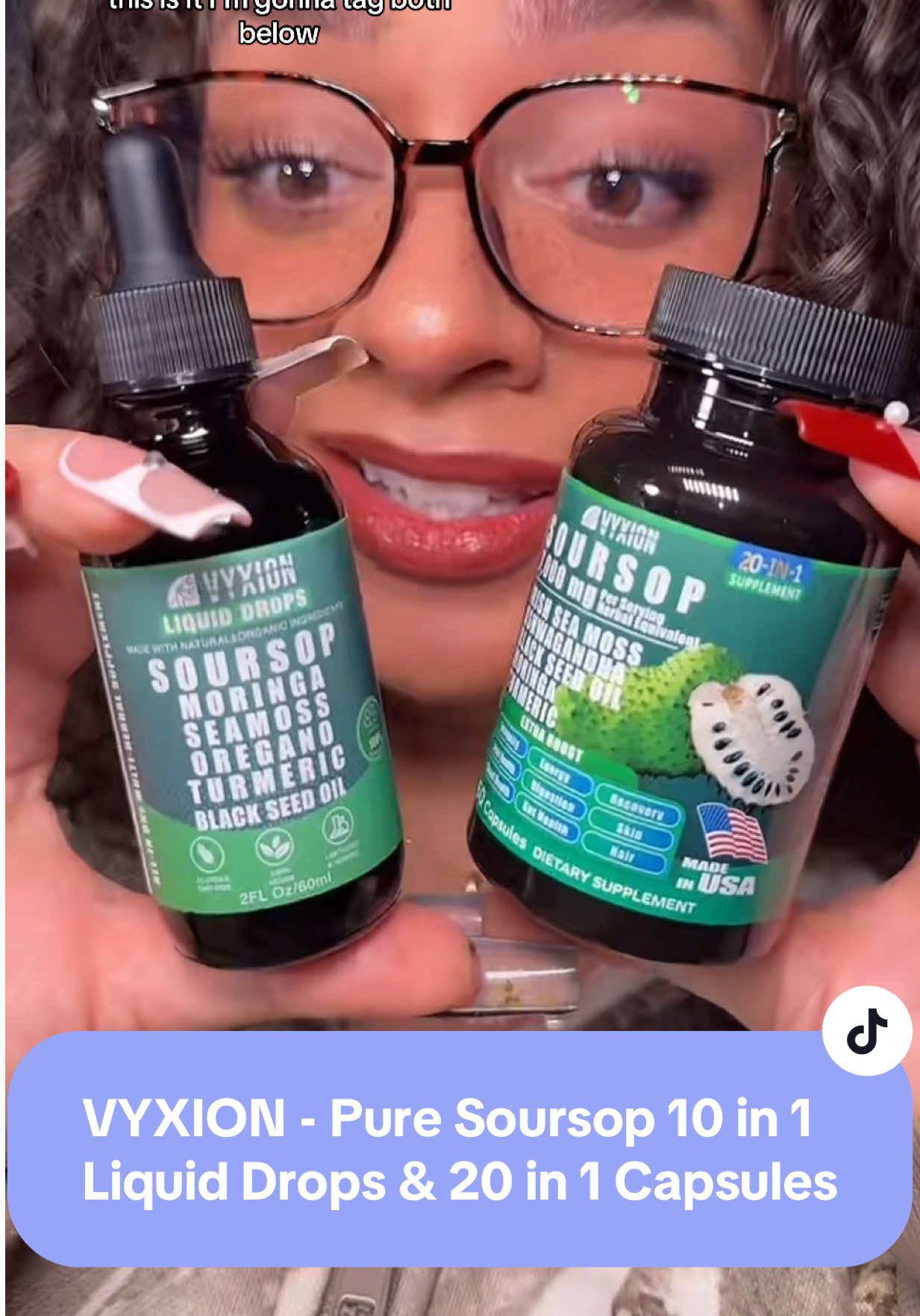 Wayyyyyy easier than swallowing 6 different pills… #liquidmultivitamin @VYXION HEALTH #puresoursop #liquidsupplement #tiktokshopbacktoschool #tiktokshopcreatorpicks 