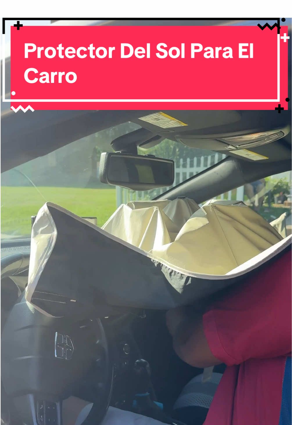 Así queda más fresco el carro #tiktokshop #ttshop #cars #caraccessories #carmusthaves #carsunshade #sunshadeforcars 