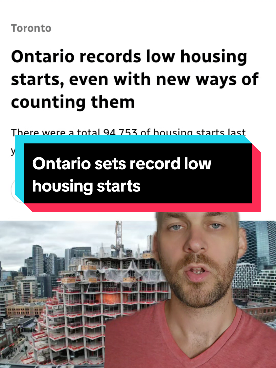 Housing starts in Ontario are well below targets, despite billions of dollars spent by Doug Ford's government to stimulate new developments. So what's the problem? #dougford #housingcrisis #ontario #canada 