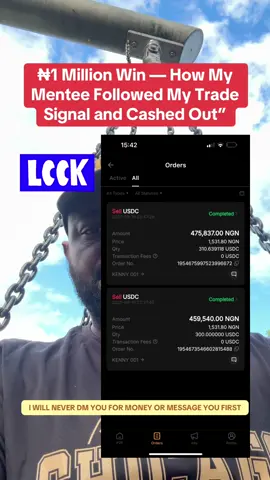 One of my mentees followed my trading signal step-by-step, withdrew  $600+ profits into almost ₦1 million!  and shared his success on video. This is proof that the right guidance + discipline = real results. Resources needed are Phone with network, binance app, Bybit app, CoinGecko app plus 2 to 3 personal tutorial. Make sure you research and learn well before you invest. 