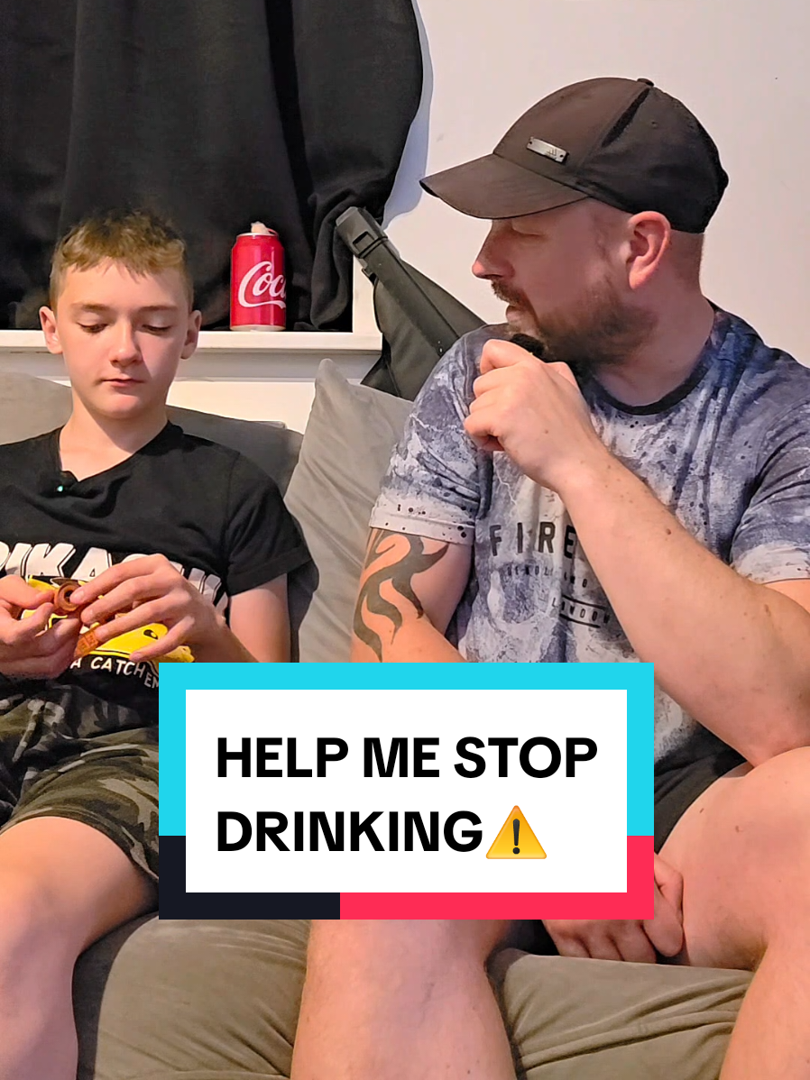 Can we hit our target to make me stop drinking? Im sure my son will be happy if we hit 10,000 followers ✌️ Habbits are hard to break, but this conversation was needed! This is not a joke! #fyp #viral #dadandson #fatherandson #drink #drinktok #food #Foodie #dad #dadsoftiktok #dads #dadtok #quit #quitting #talk #follow 