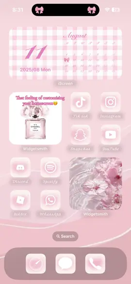 Custom Home Screen 🎀 #fyp 