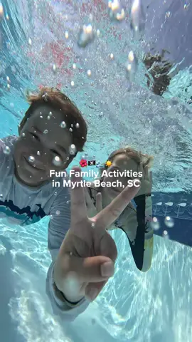 Planning a fam trip to Myrtle Beach? Save this so you’re not stuck googling “what to do with kids” on day 2 of your vacay. 😅 #FamilyFun #waterpark #pirates #parasailing #kidactivities #familyvacation
