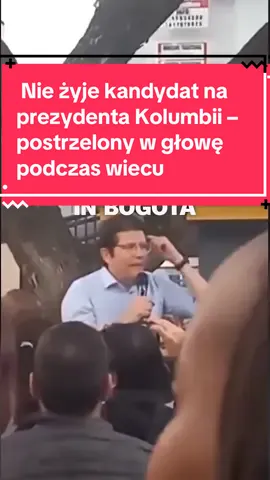 „Kolumbia w szoku! 11 sierpnia 2025 roku w szpitalu w Bogocie zmarł Miguel Uribe Turbay – konserwatysta, senator i kandydat na prezydenta z ramienia partii Centro Democrático. Miał zaledwie 39 lat. Był wnukiem byłego prezydenta Julio Césara Turbaya i synem dziennikarki Diany Turbay, zamordowanej przez kartel narkotykowy w latach 90. Do zamachu doszło 7 czerwca podczas wiecu wyborczego w stolicy. Uribe został postrzelony w głowę przez 15-letniego napastnika, który został natychmiast zatrzymany. Przez dwa miesiące lekarze walczyli o jego życie, ale obrażenia okazały się śmiertelne. Uribe był znany z twardych, konserwatywnych poglądów: stawiał na bezpieczeństwo obywateli, stabilność prawa, wspieranie inwestycji oraz liberalizację dostępu do broni. Jego śmierć to potężny wstrząs na kolumbijskiej scenie politycznej i symboliczny cios dla prawej opozycji.” ⸻ 📌 Hashtagi: #MiguelUribeTurbay #Kolumbia #Zamach #BreakingNews #NewsAlert #Polityka #Świat #Prezydent #CentroDemocratico #Konserwatysta #KolumbijskaPolityka #Wiadomości #Bezpieczeństwo #Prawo #Broń #Kartel #Historia #Wydarzenia #Senator #ZamachNaPolityka #ŚwiatoweWydarzenia #News #WiadomośćDnia #TikTokNews #Kolumbia2025 #PolitykaŚwiat #Wstrząs #Atak #Tragedia #Konserwatyzm 