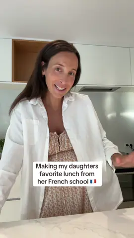 Making my daughters favorite lunch from her French school 