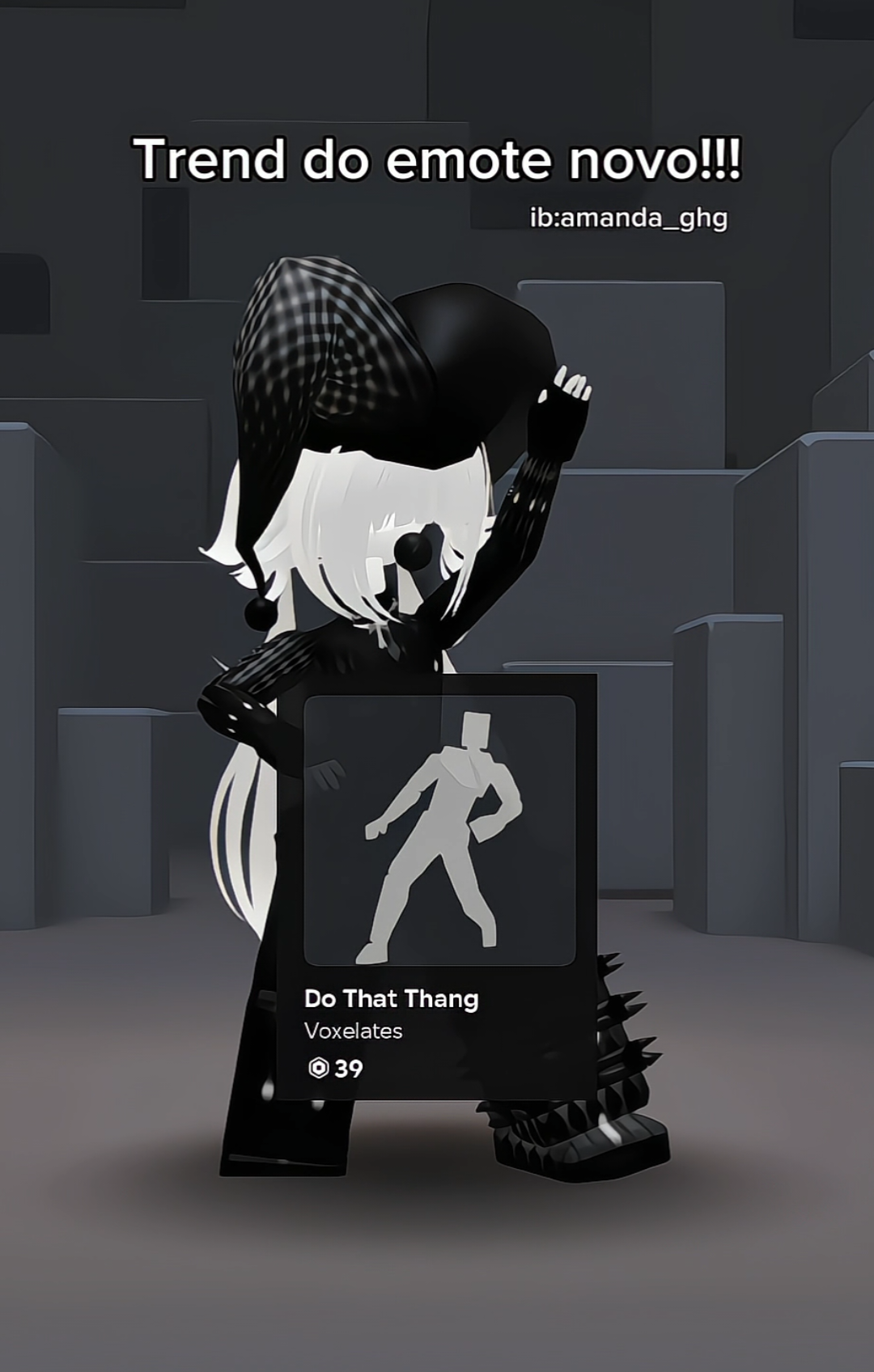 Trend do emote Novo!!😝🩷 nome do emote:Do That Thang || ib:@OVO #roblox #robloxedit #robloxfyp #robloxemote #trend #yphell 